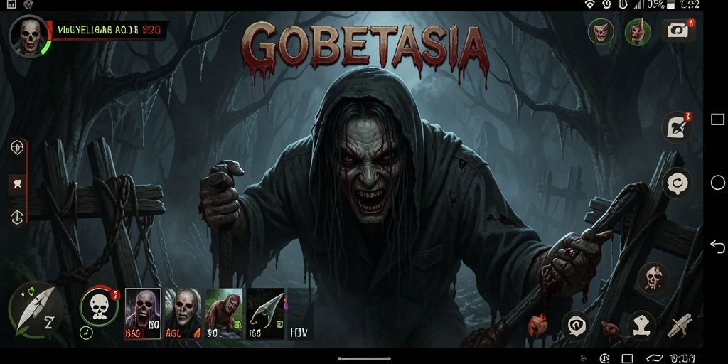 Tampilan mendebarkan saat menjelajahi dunia horor GOBETASIA.