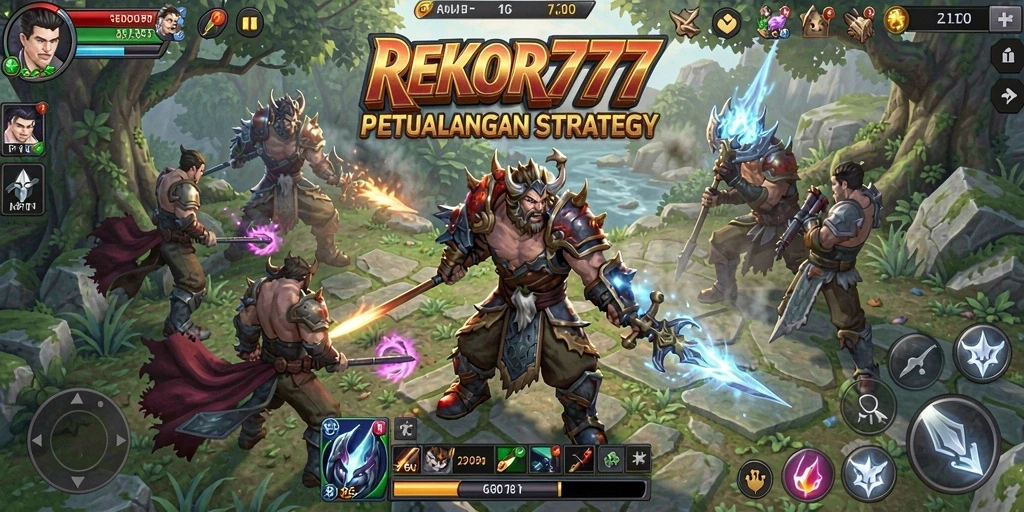 Tampilan gameplay menarik dari REKOR777 yang penuh strategi.