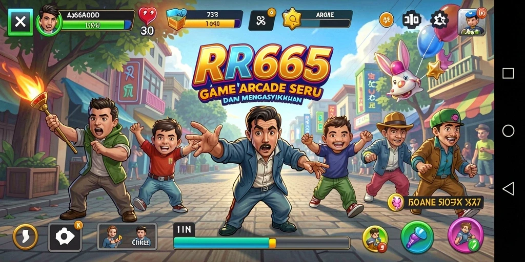 Tampilan gameplay yang menarik dan penuh aksi di RR666.