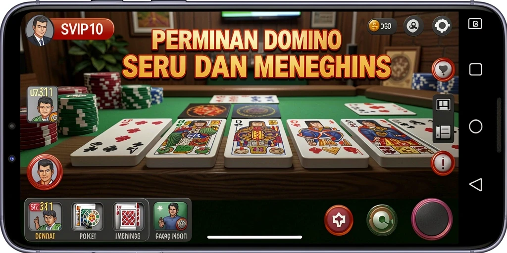Tampilan gameplay menarik dari SVIP10 dengan desain papan domino.