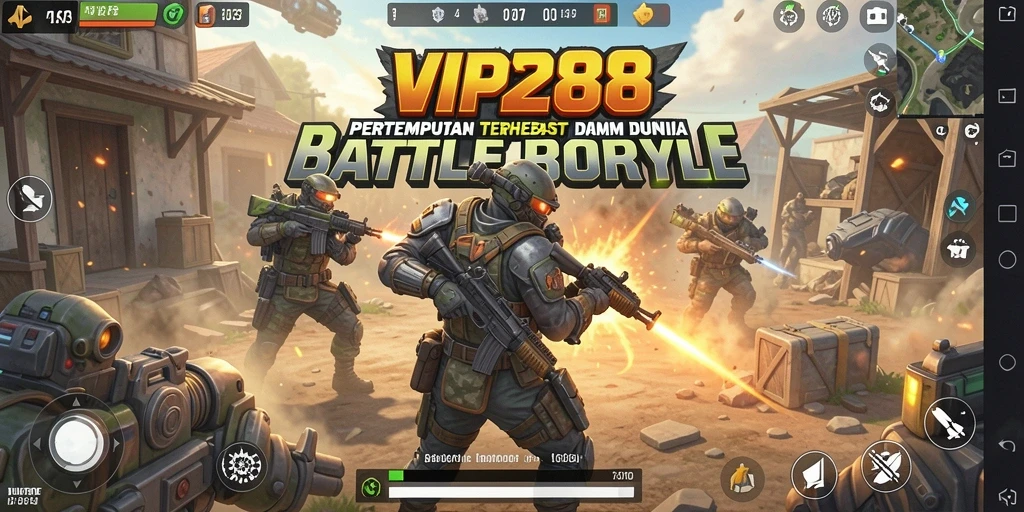 Tangkapan layar dari gameplay seru dalam <strong>VIP288</strong>, menunjukkan pertempuran intens Battle Royale.