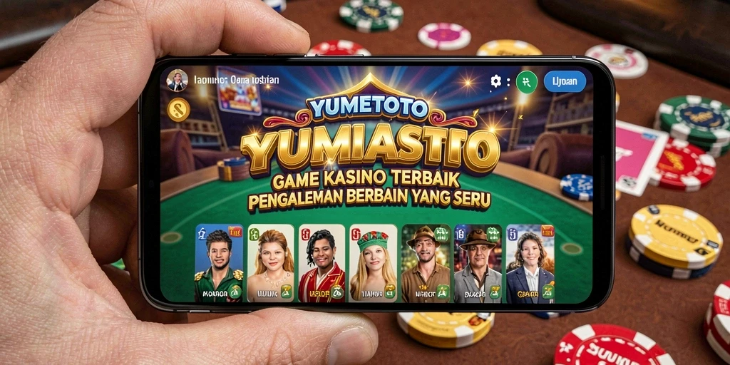 Screenshot gameplay YUMETOTO menampilkan pengalaman Kasino yang seru.